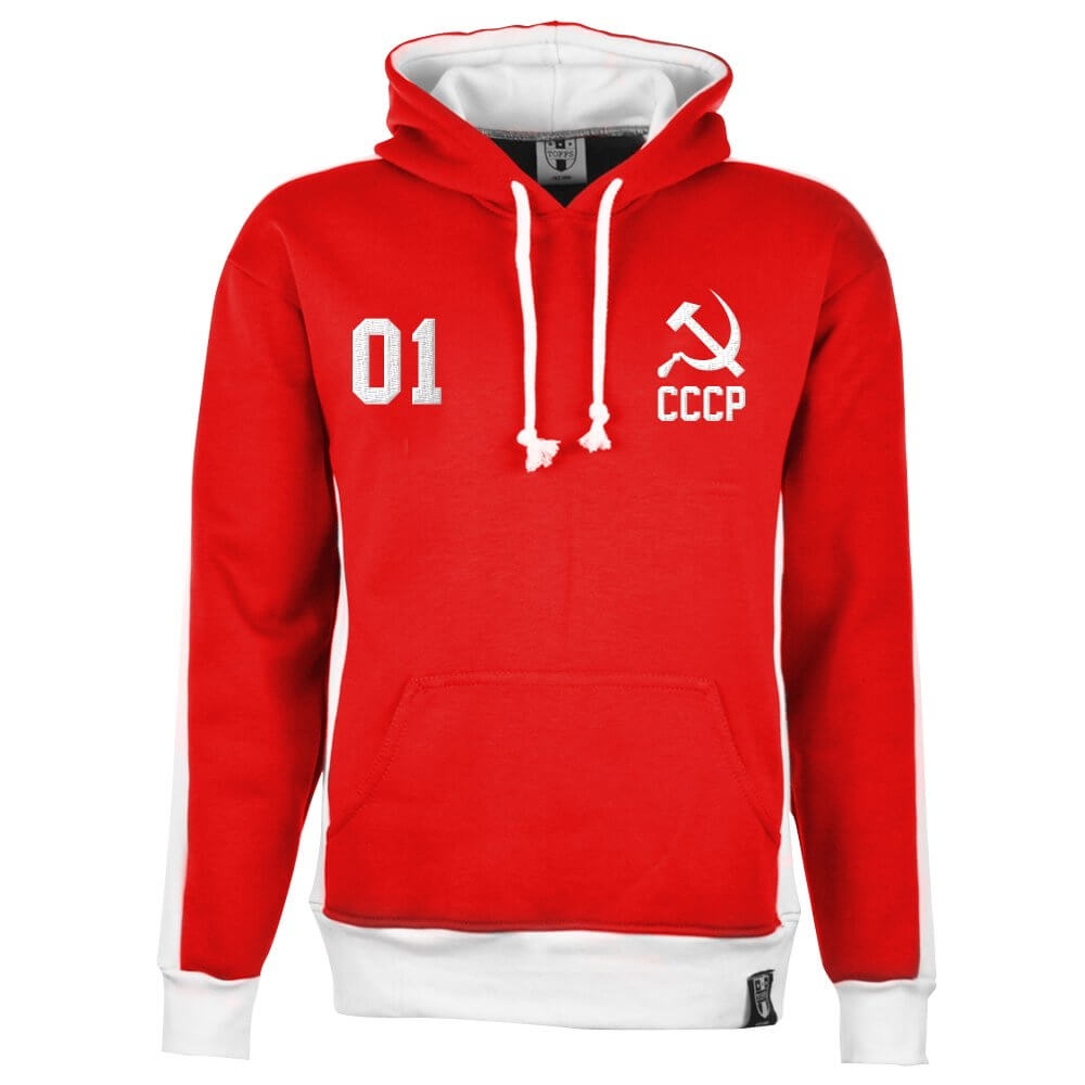 Soviet Union (CCCP) Number 01 Retro Hoodie - Red