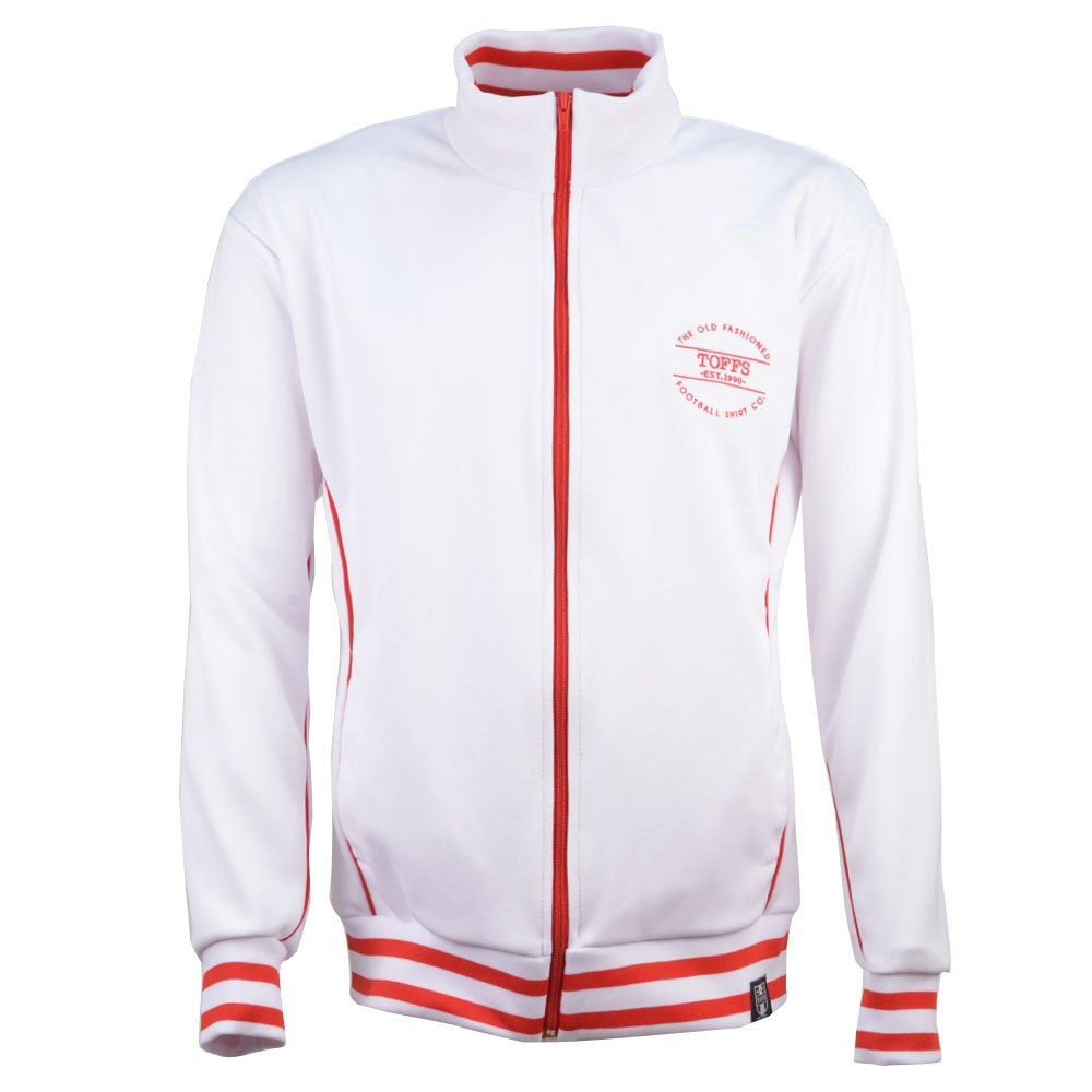 The Old Fashioned Football Shirt Co. - White/Red Track Top