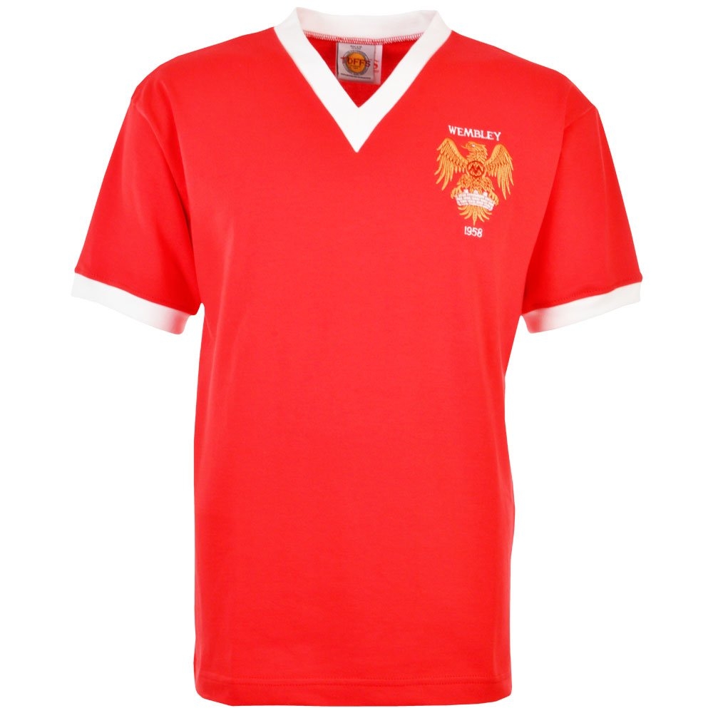 Manchester Reds 1958 FACF Kids Retro Football Shirt