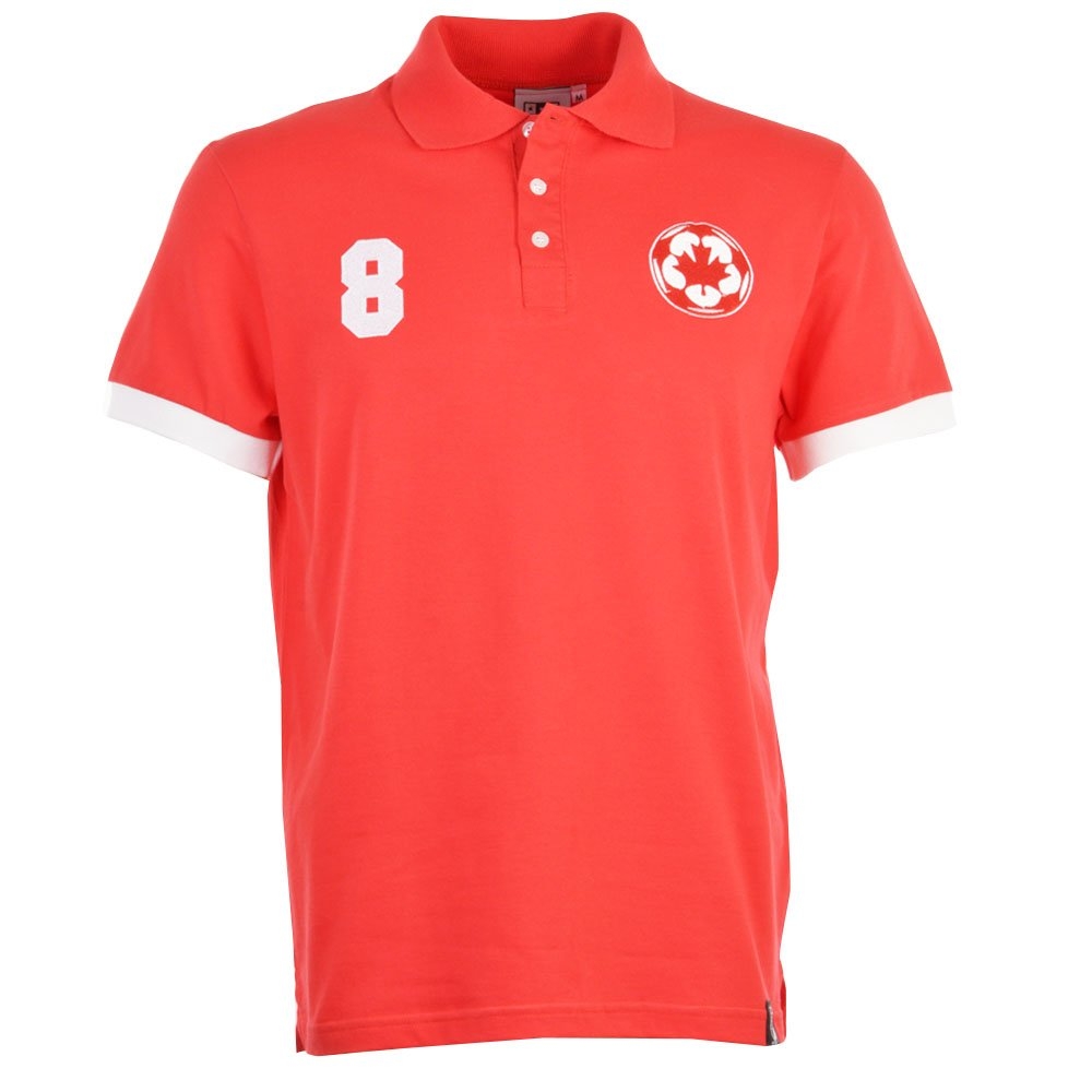 Canada No 8 Red Polo Shirt