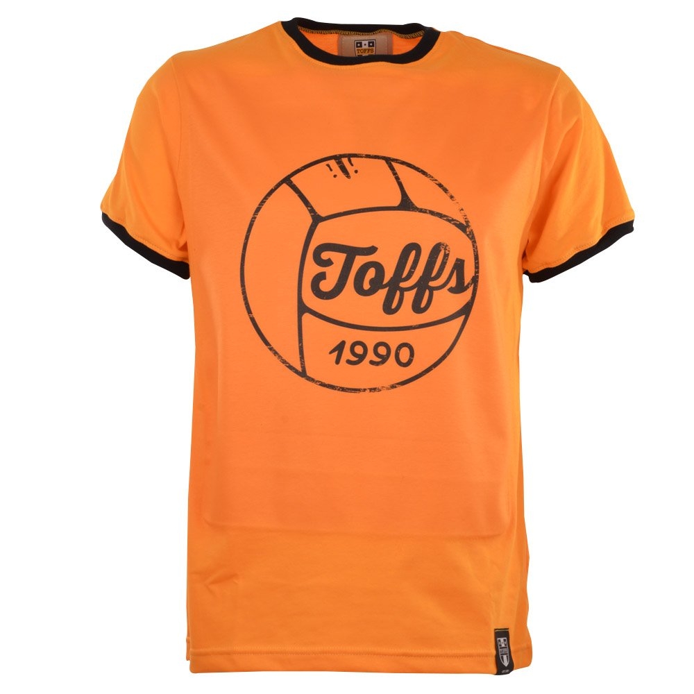 TOFFS Football T-Shirt - Amber/Black Ringer