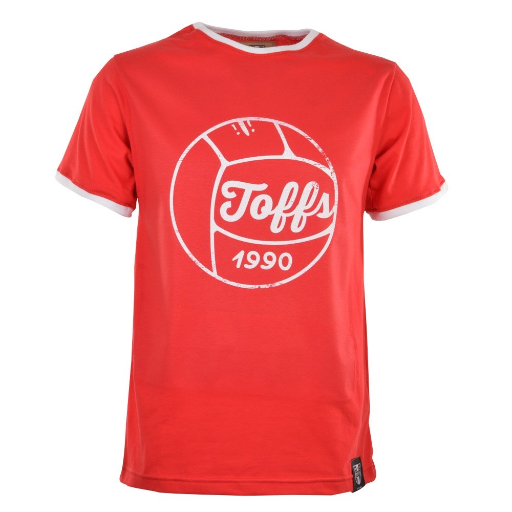 TOFFS Football T-Shirt - Red/White Ringer