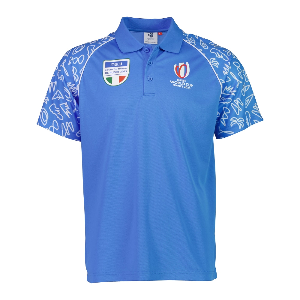 Rugby World Cup 2023 Italy Polo - Italy Blue