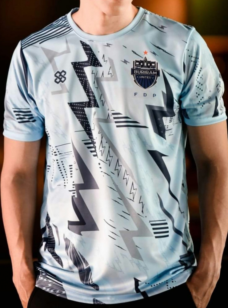 2021 Buriram United FDP Away White Blue Shirt