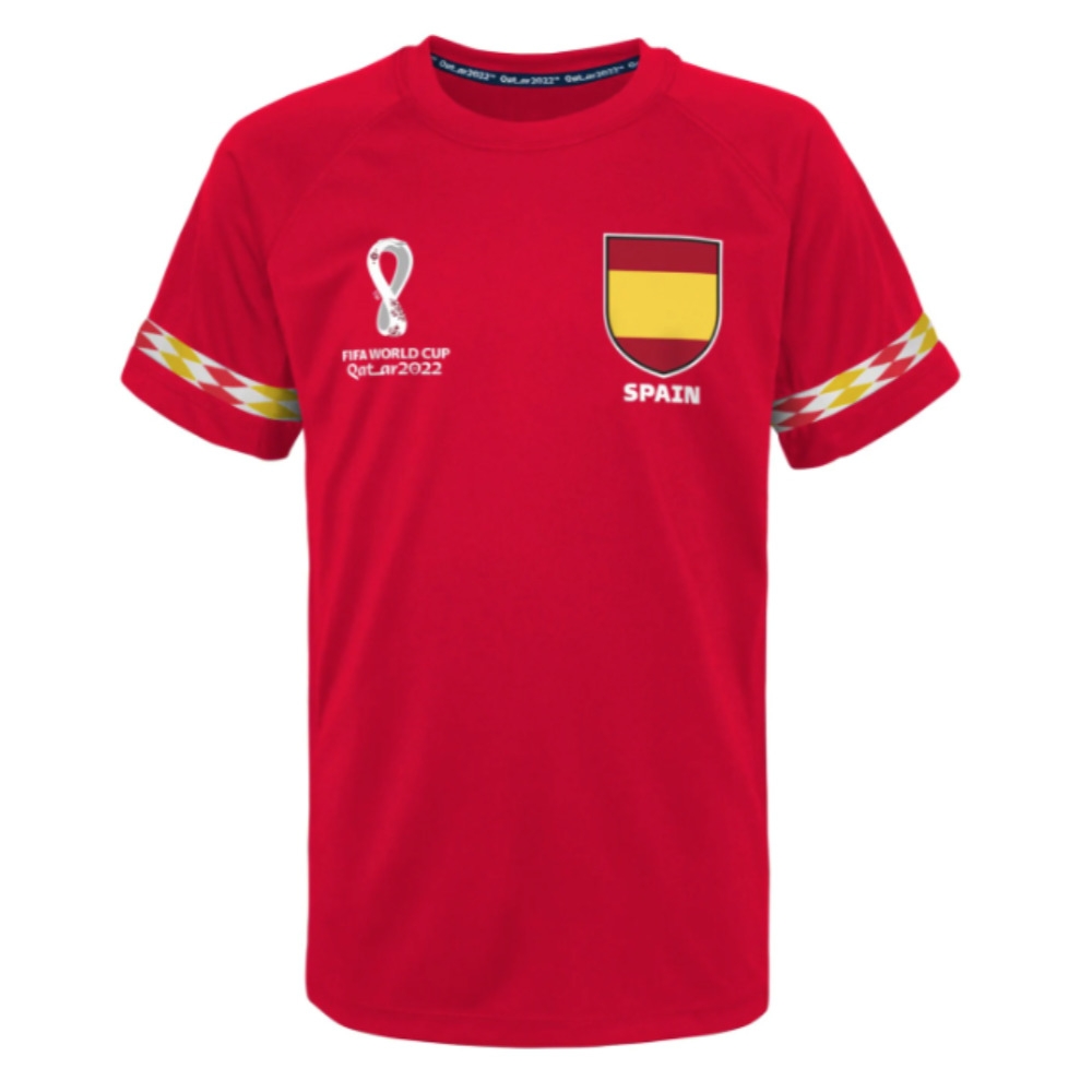 Official Spain World Cup Poly Tee (Red)