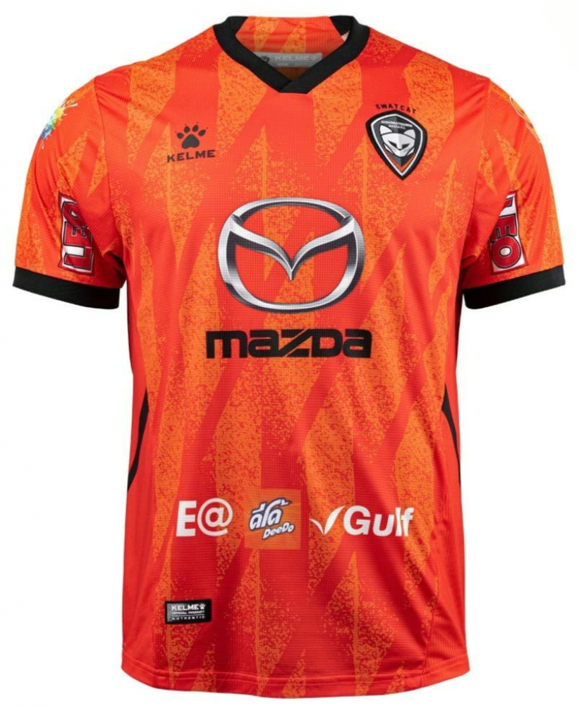 2021 Nakhonratchasima SWAT CAT Mazda FC Home Orange Player Shirt