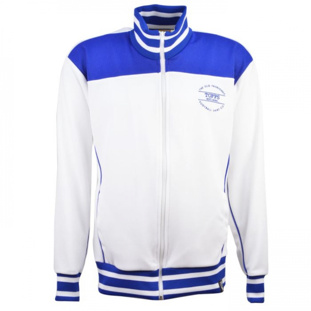 The Old Fashioned Football Shirt Co. - White/Royal Track Top