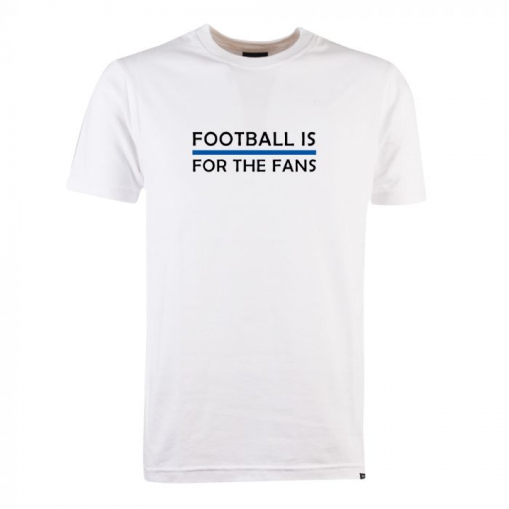 Blue Football is for the Fans - White T-Shirt