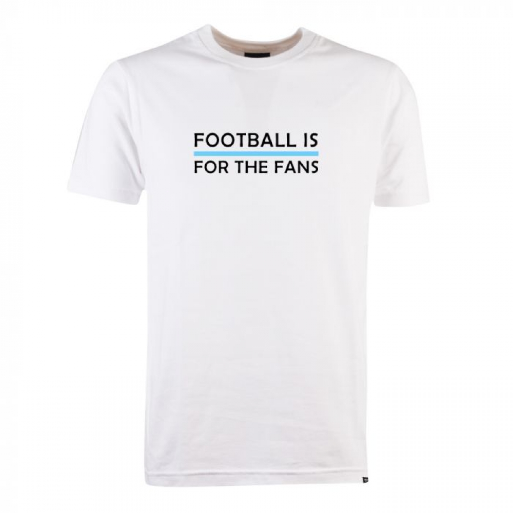 Sky Blue Football is for the Fans - White T-Shirt