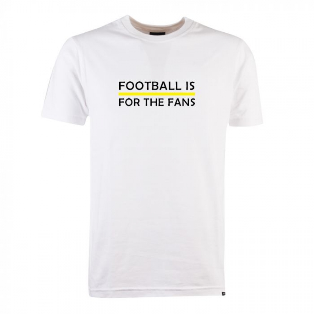 Yellow Football is for the Fans - White T-Shirt