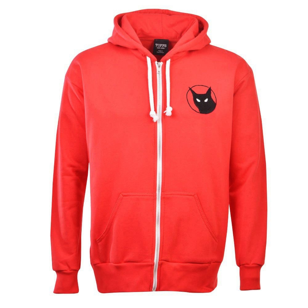 Sunderland Black Cat Zipped Hoodie - Red