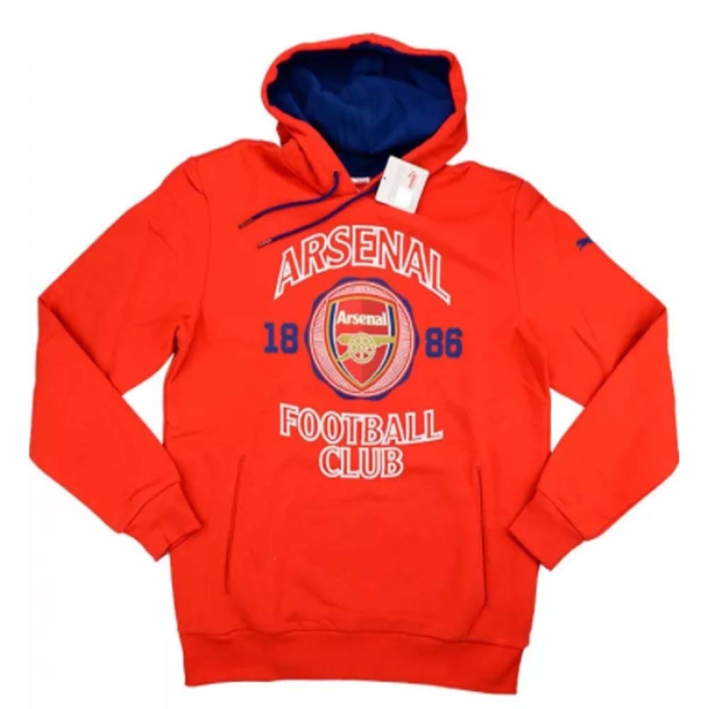 2014-15 Arsenal Puma Fan Hooded Sweat Top