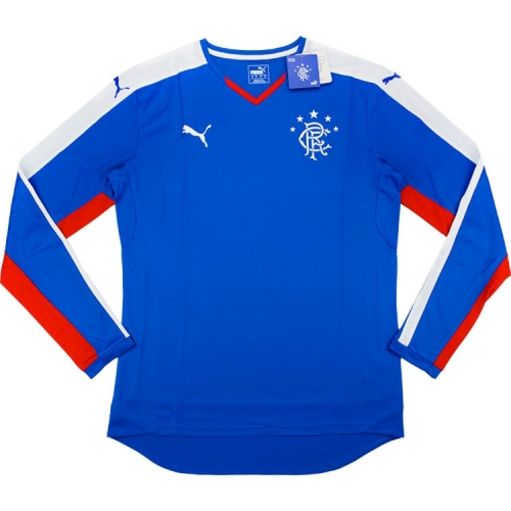 2015-16 Rangers Puma Home Long Sleeve Football Shirt