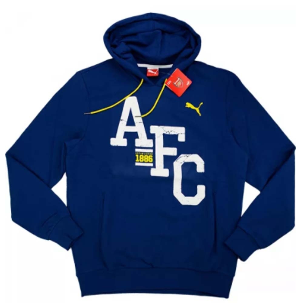 2014-15 Arsenal Puma Fan Crest Hooded Sweat Top