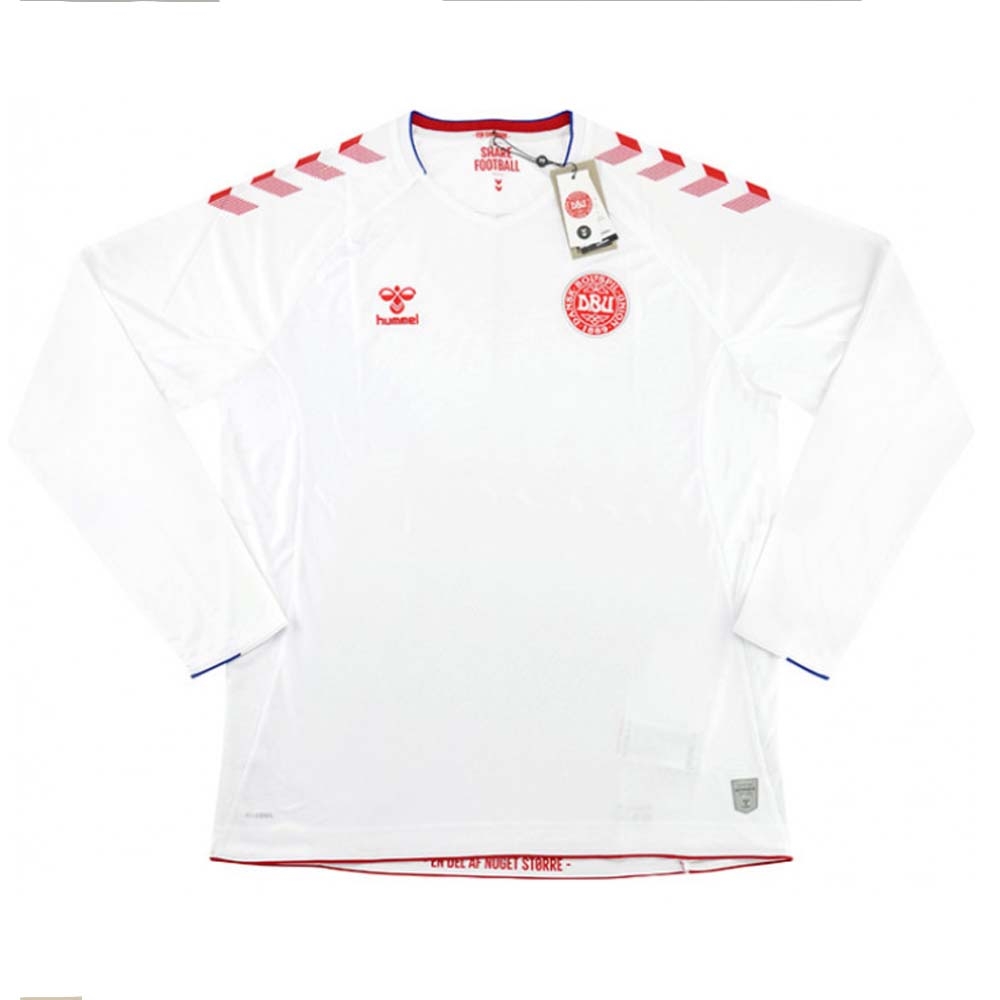 2018-2019 Denmark Hummel Away Long Sleeve Football Shirt