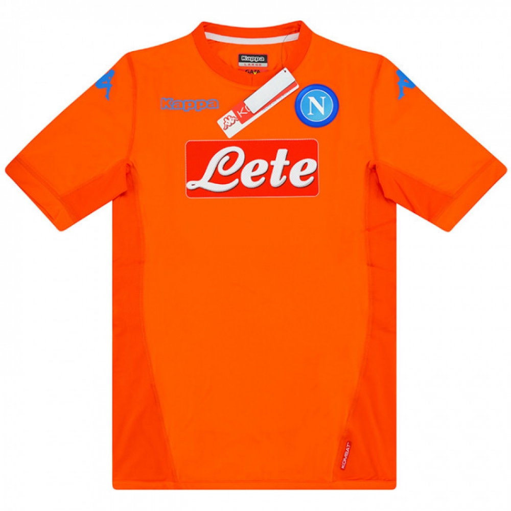 2017-2018 Napoli Kappa Away Authentic European Goalkeeper Shirt