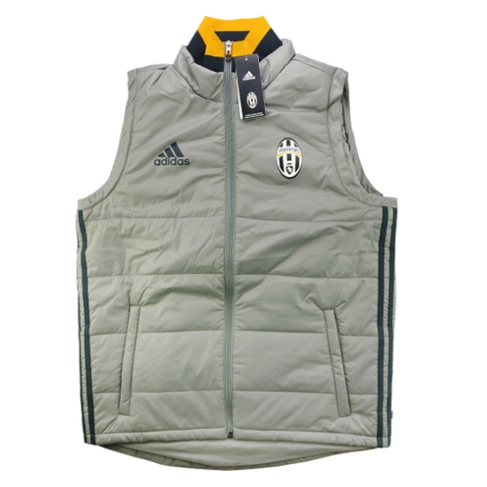 2016-17 Juventus Adidas Padded Down Gilet (Grey)