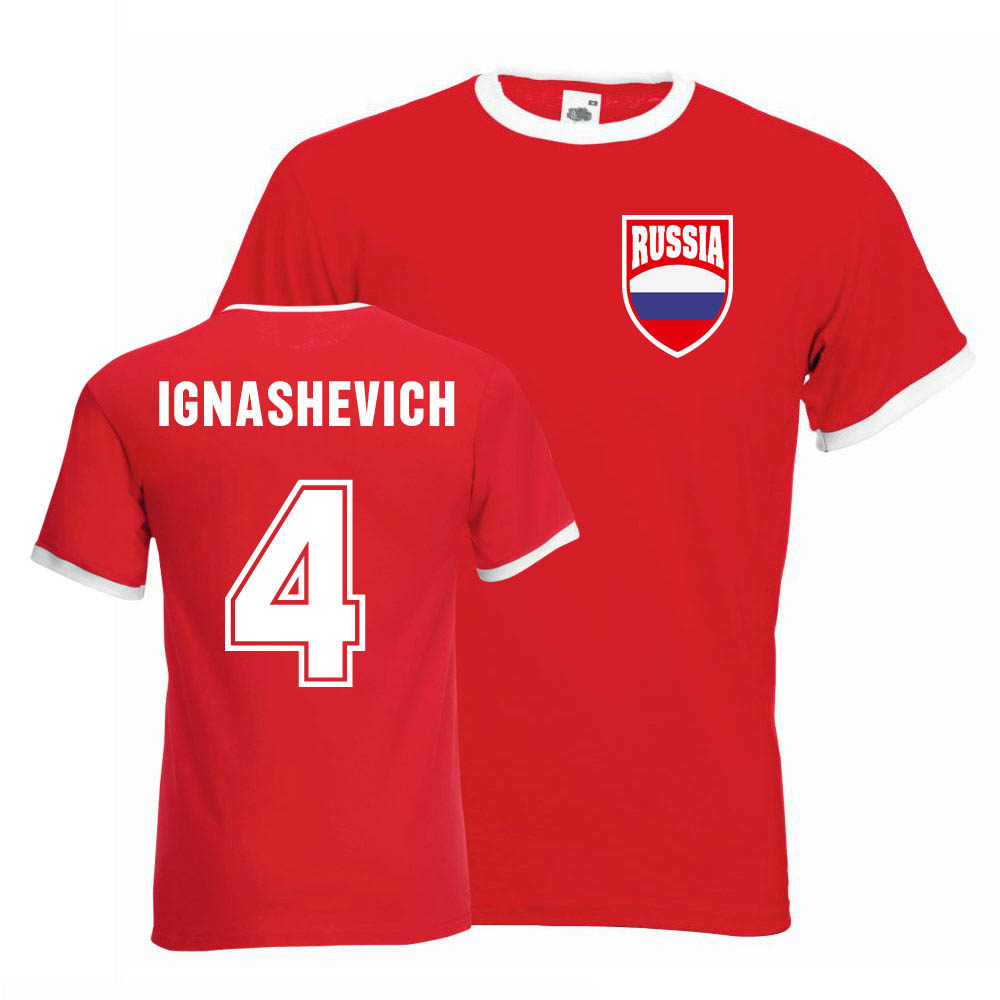 Sergei Ignashevich Russia Ringer Tee (red)