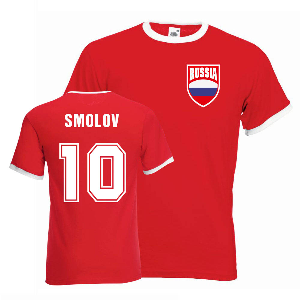 Fydor Smolov Russia Ringer Tee (red)