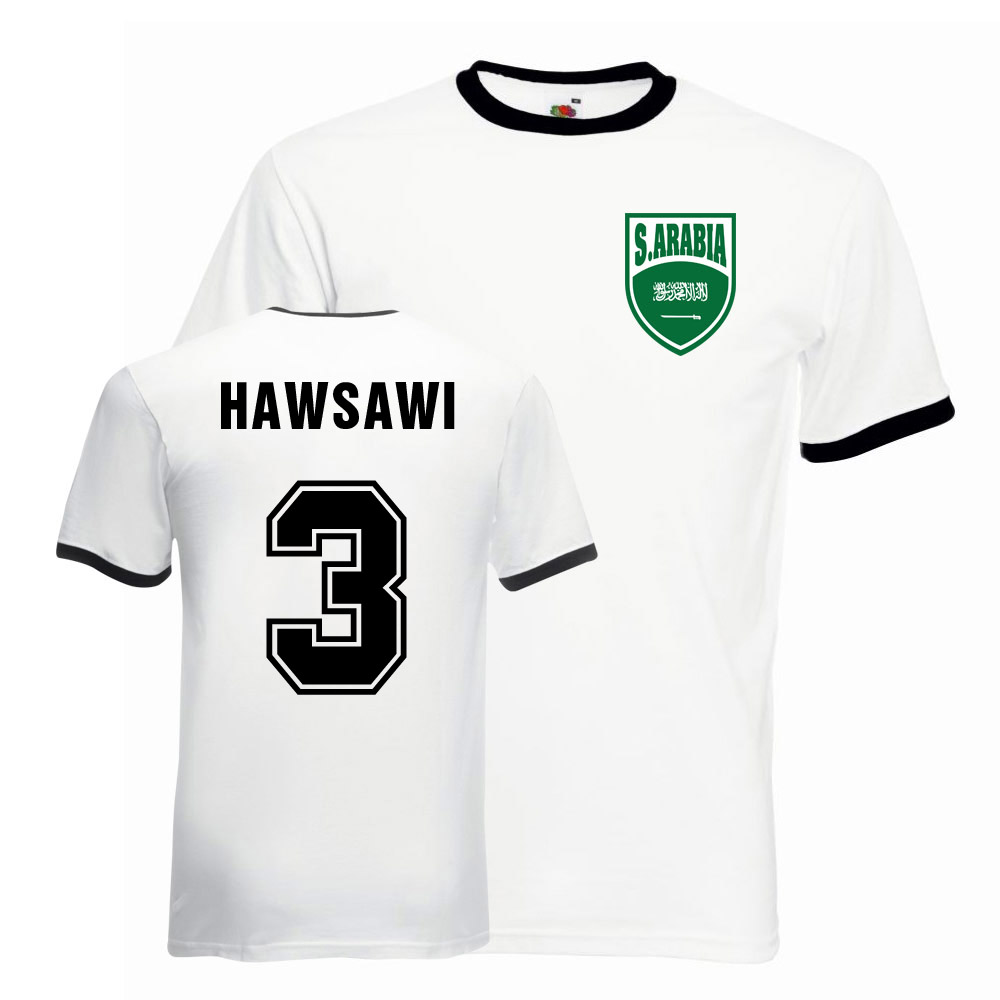 Osama Hawsawi Saudi Arabia Ringer Tee (white-black)