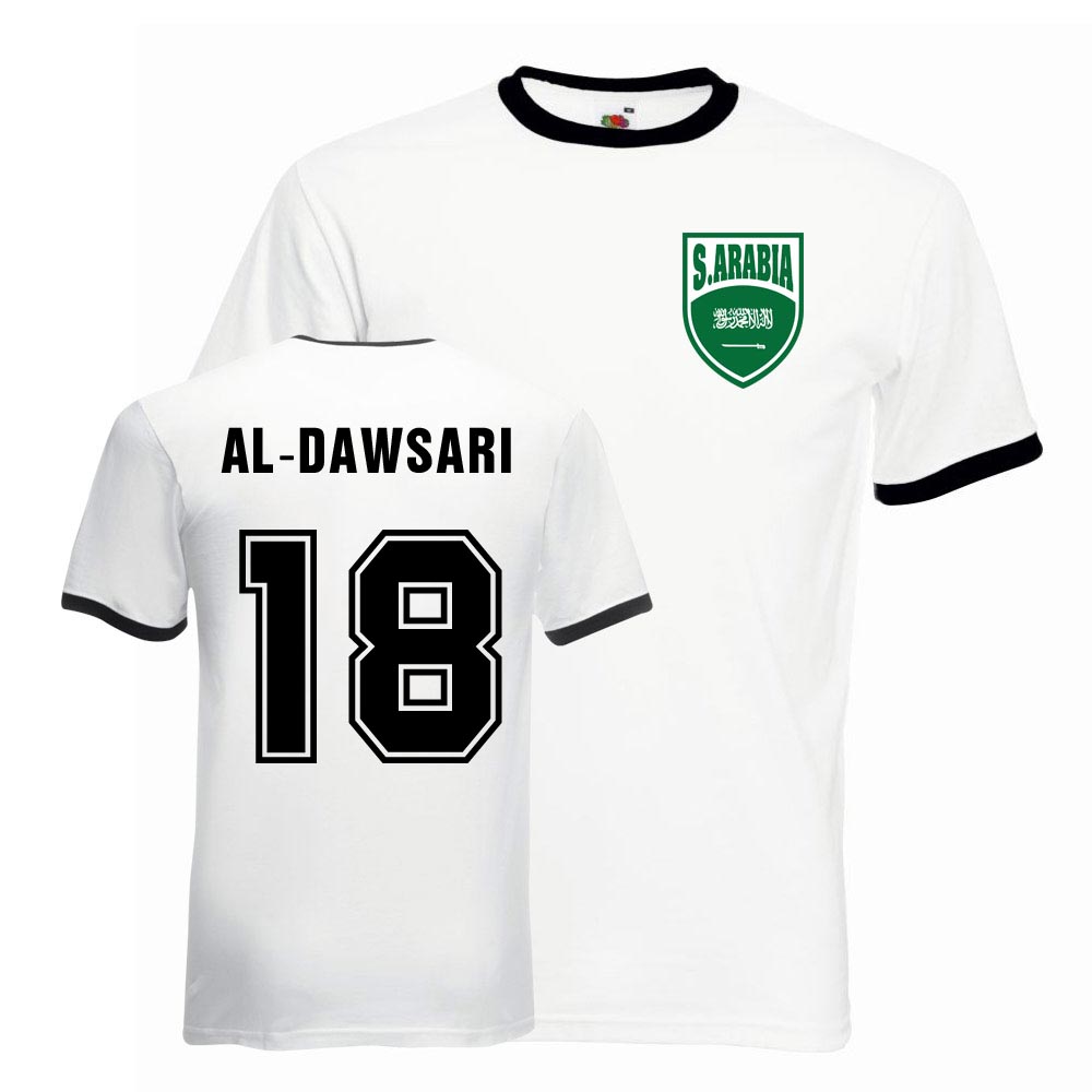 Salem Al-dawsari Saudi Arabia Ringer Tee (white-black)