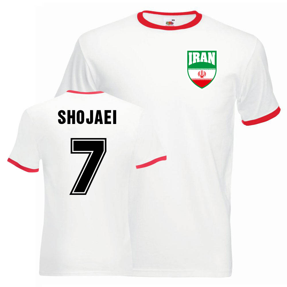 Masoud Shojaei Iran Ringer Tee (white-red)