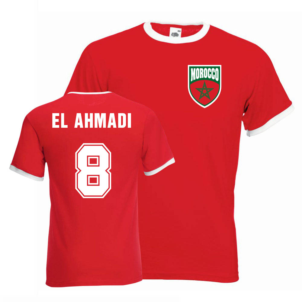 Karim El Ahmadi Morocco Ringer Tee (red)