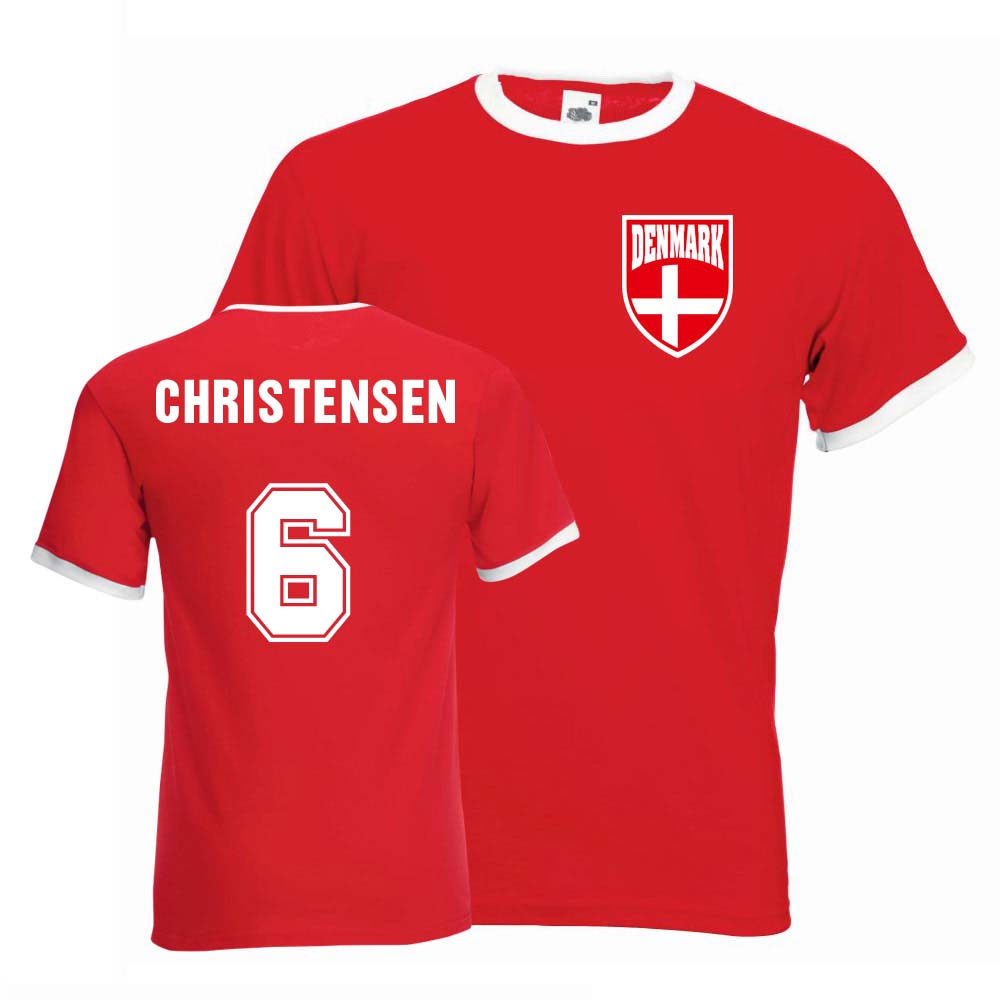 Andres Christensen Denmark Ringer Tee (red)