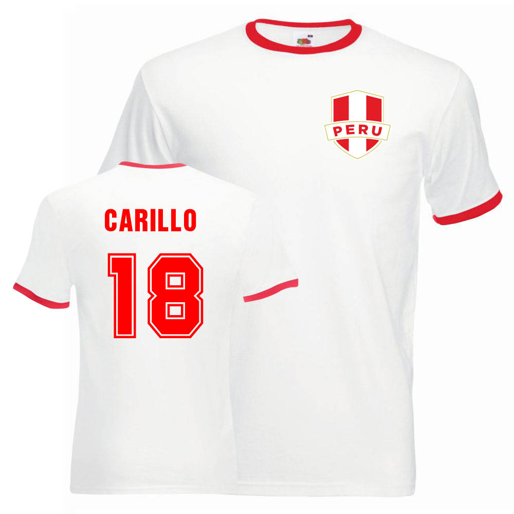 Andre Carillo Peru Ringer Tee (white-red)