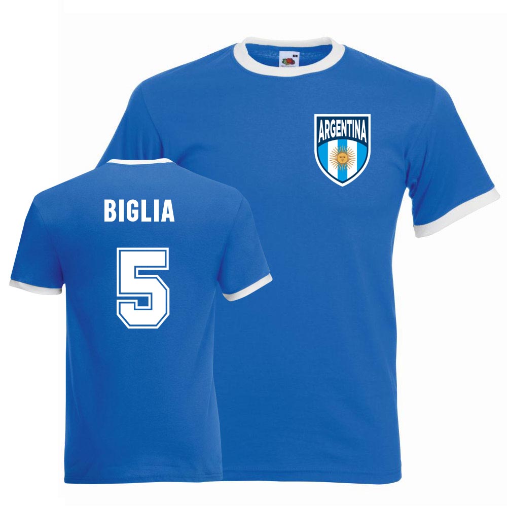 Lucas Biglia Argentina Ringer Tee (blue)