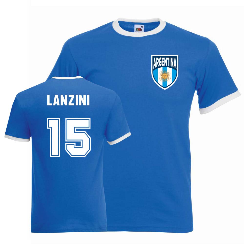 Mauel Lanzini Argentina Ringer Tee (blue)