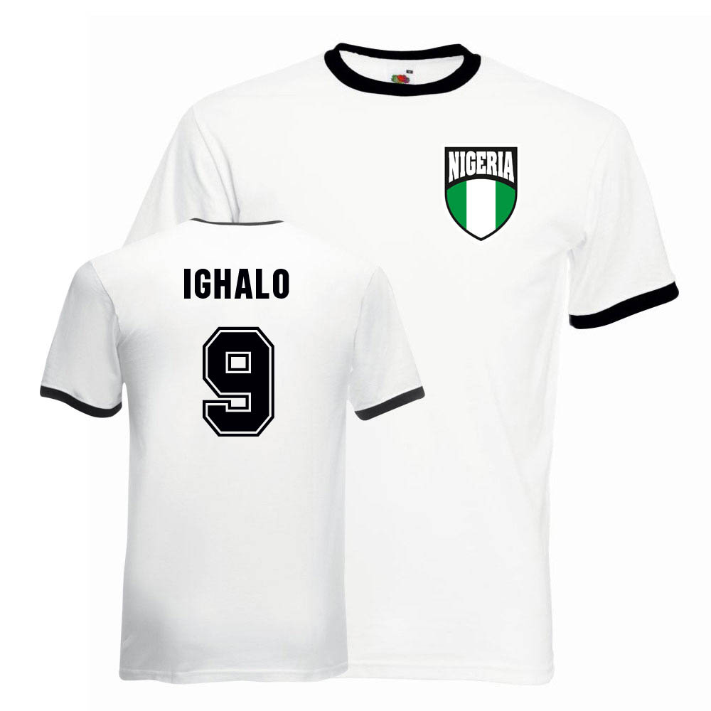 Odion Ighalo Nigeria Ringer Tee (white-black)