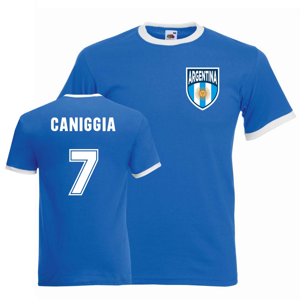 Claudio Canniggia Argentina Ringer Tee (blue)