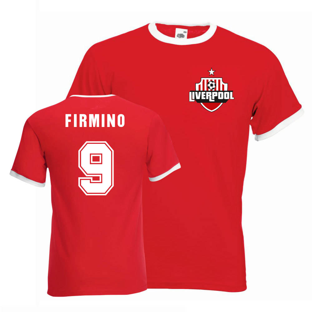 Roberto Firmino Liverpool Ringer Tee (red)