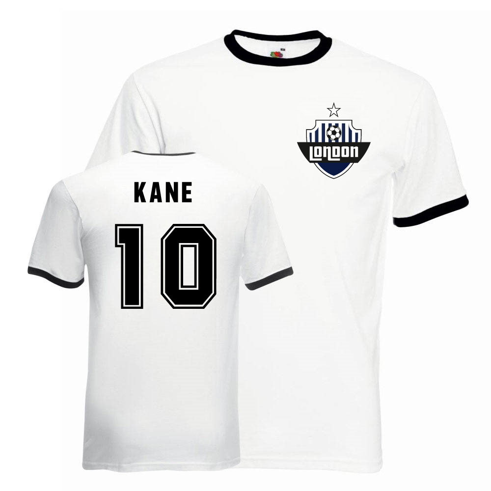 Harry Kane Tottenham Ringer Tee (white-black)