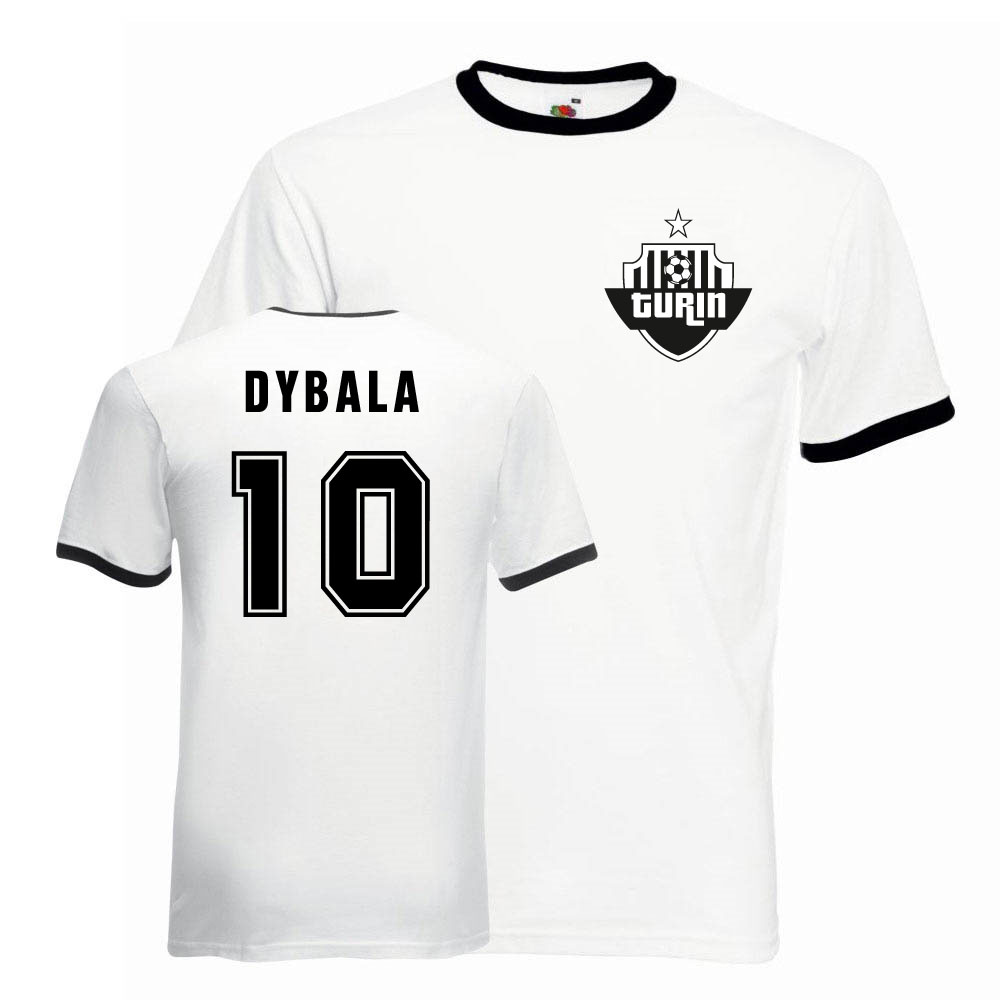 Paulo Dybala Juventus Ringer Tee (white-black)