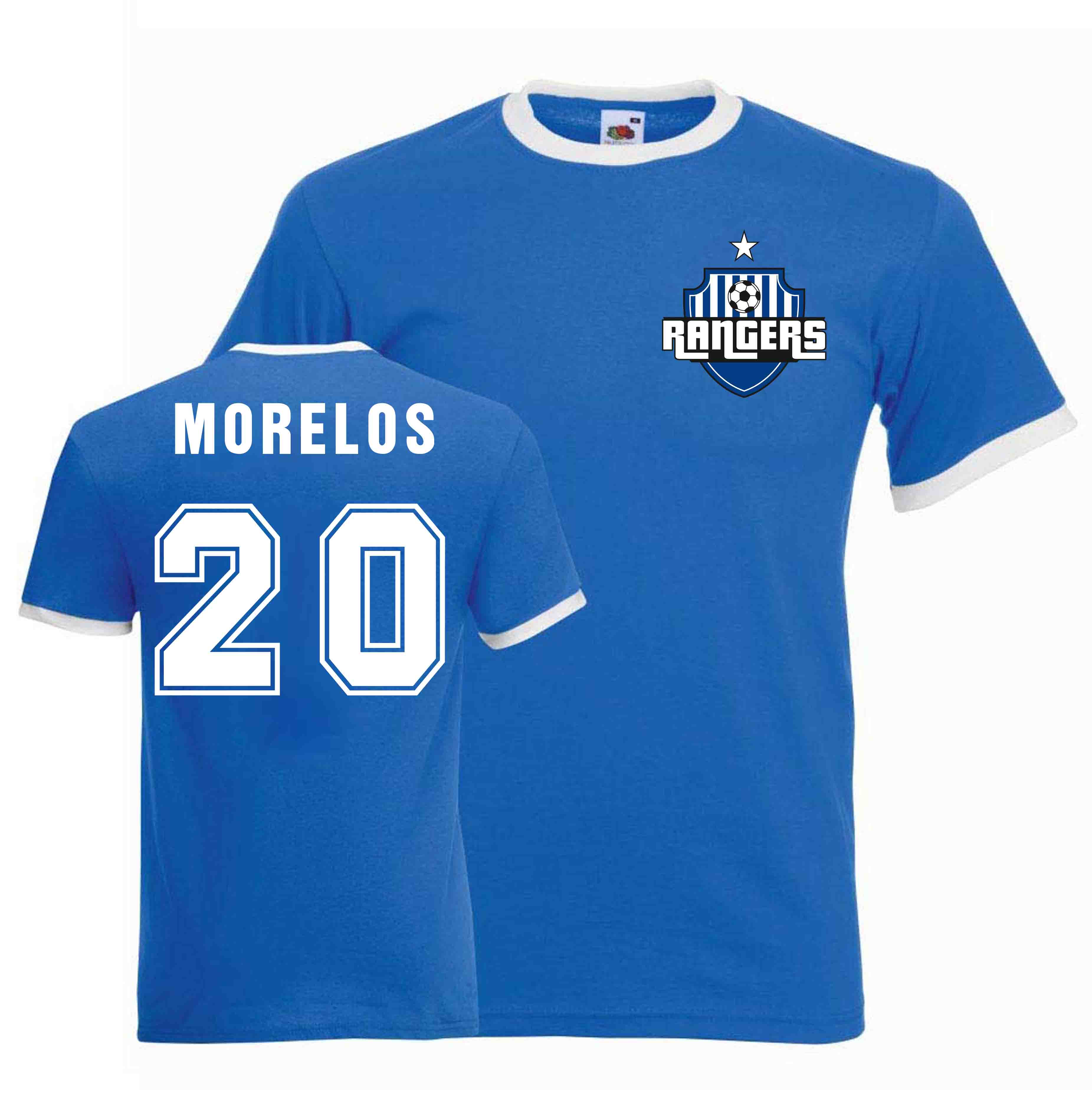 Alfredo Morelos Rangers Ringer Tee (blue)