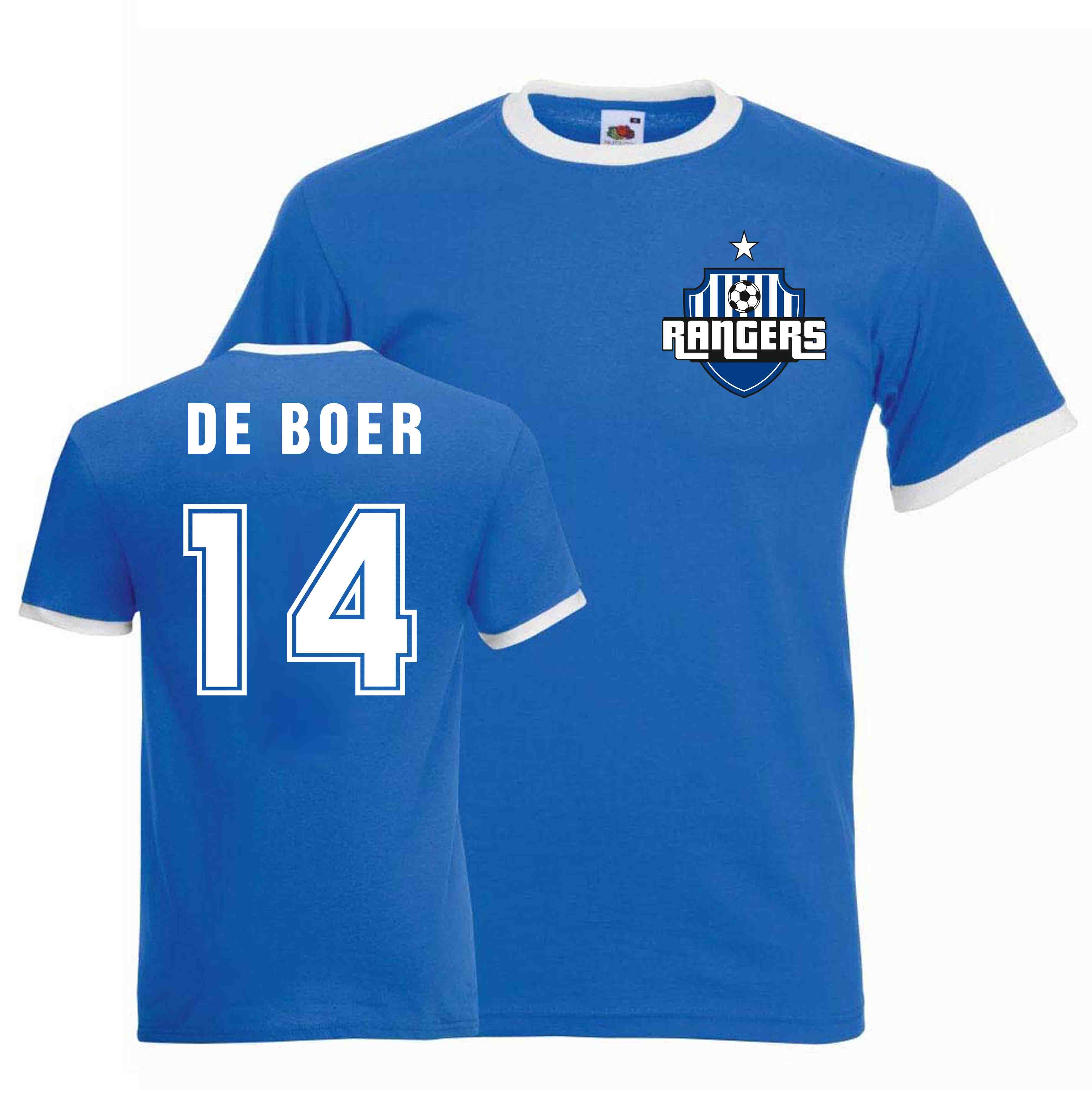 Ronald De Boer Rangers Ringer Tee (blue)