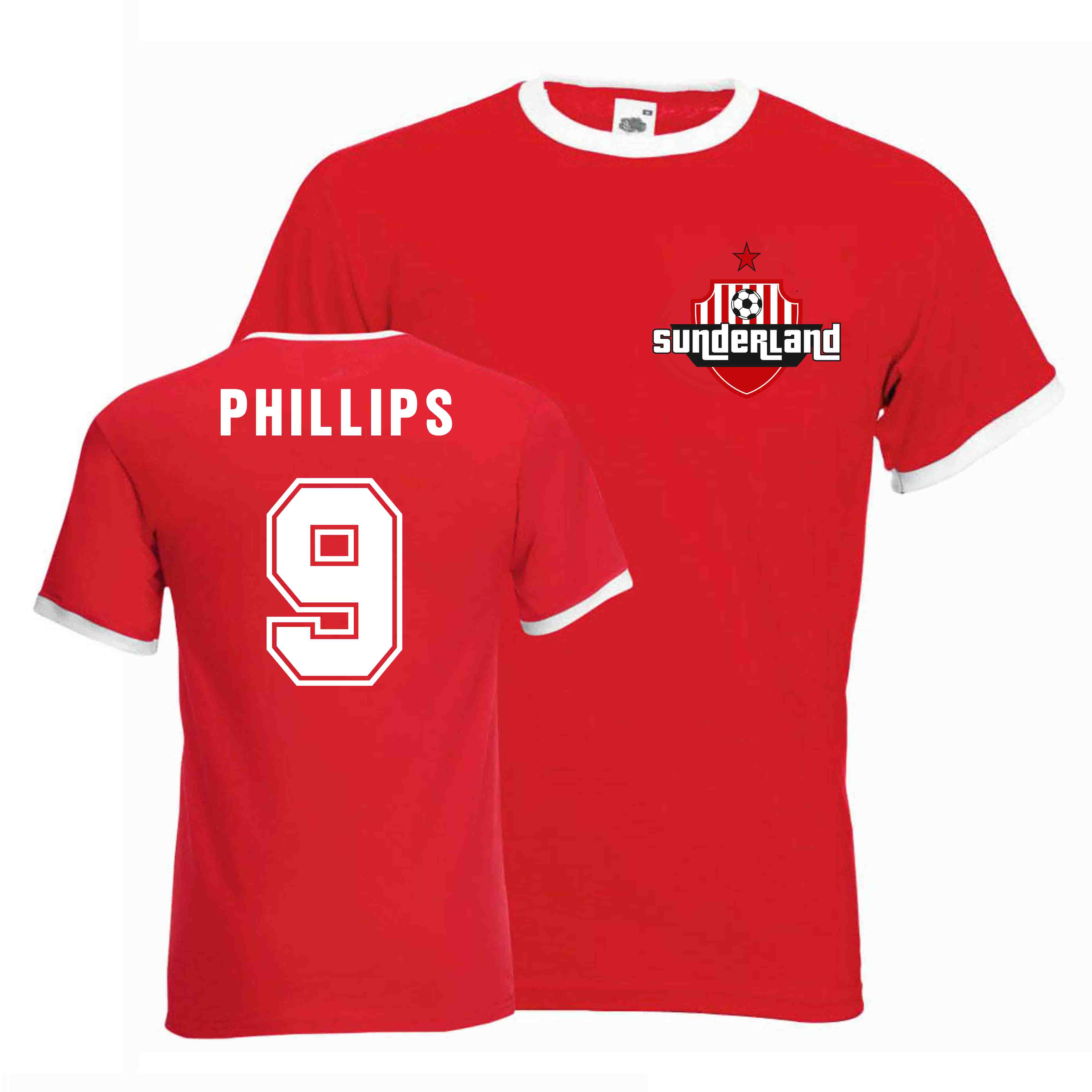 Kevin Phillips Sunderland Ringer Tee (red)