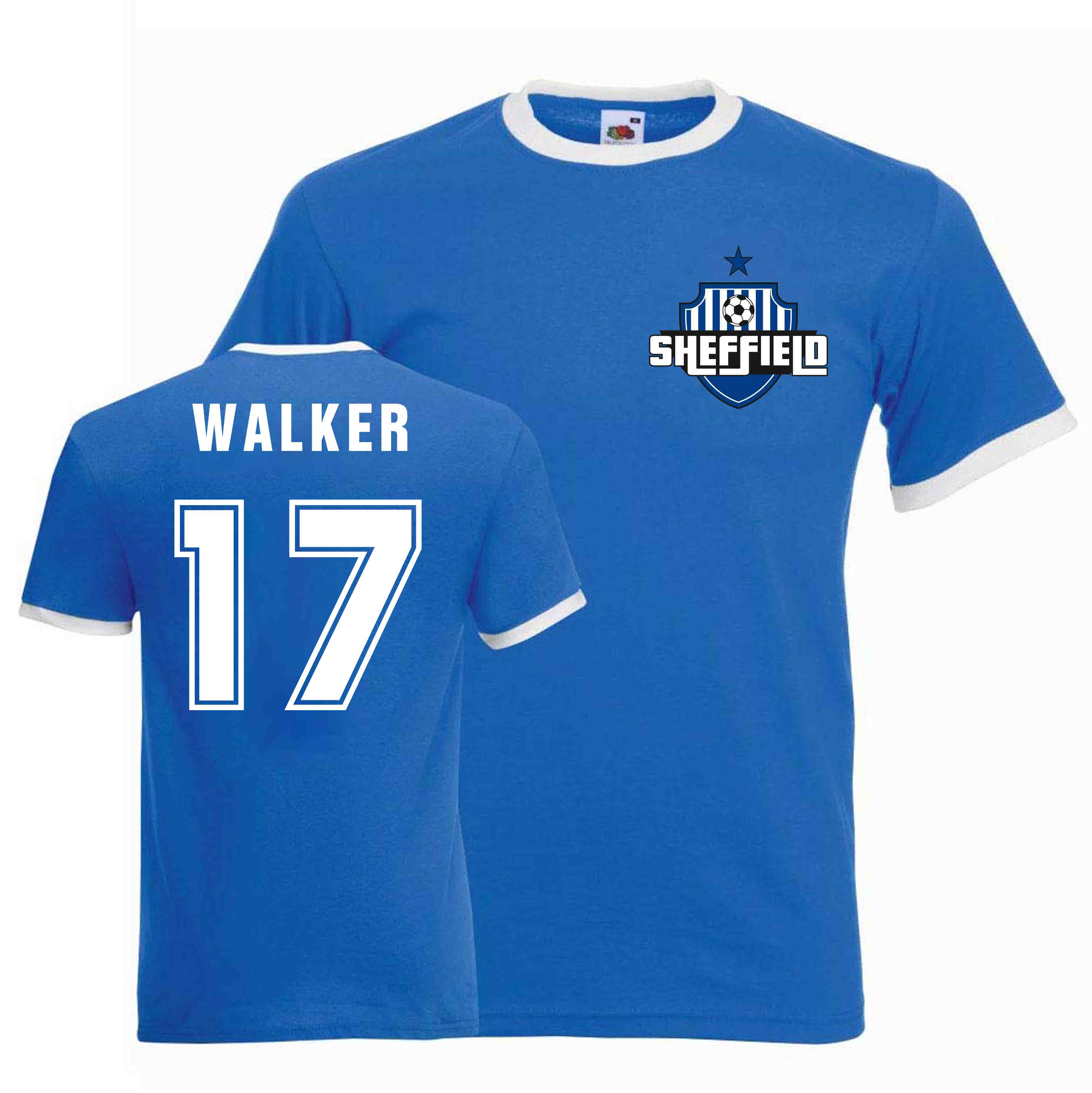 Des Walker Sheffield Wednesday Ringer Tee (blue)