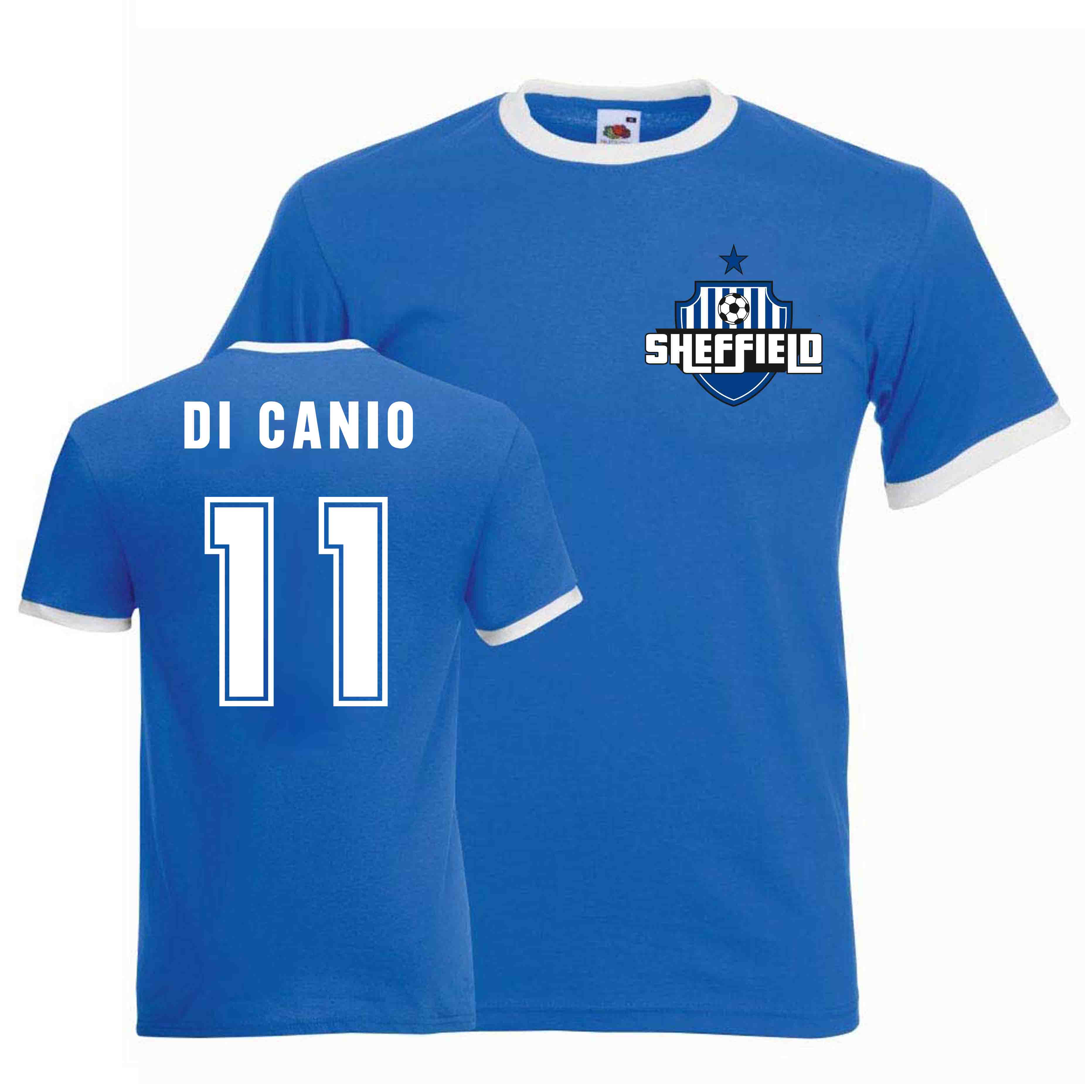 Paulo Di Canio Sheffield Wednesday Ringer Tee (blue)