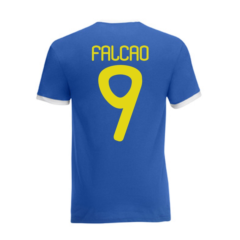 Falcao Colombia Ringer Tee (blue)