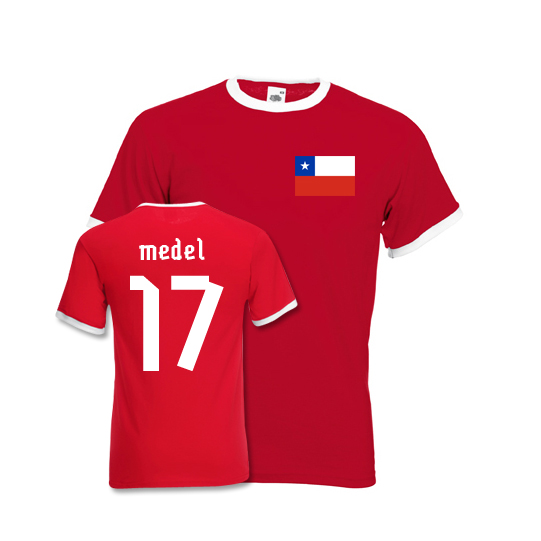 Gary Medel Chile Ringer Tee (red)