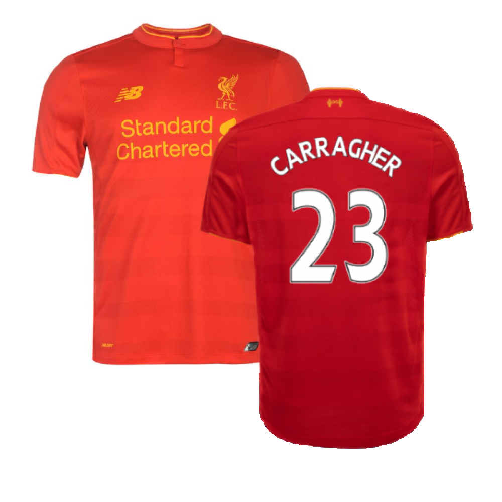 Liverpool 2016-17 Home Football Shirt (Excellent) (CARRAGHER 23)