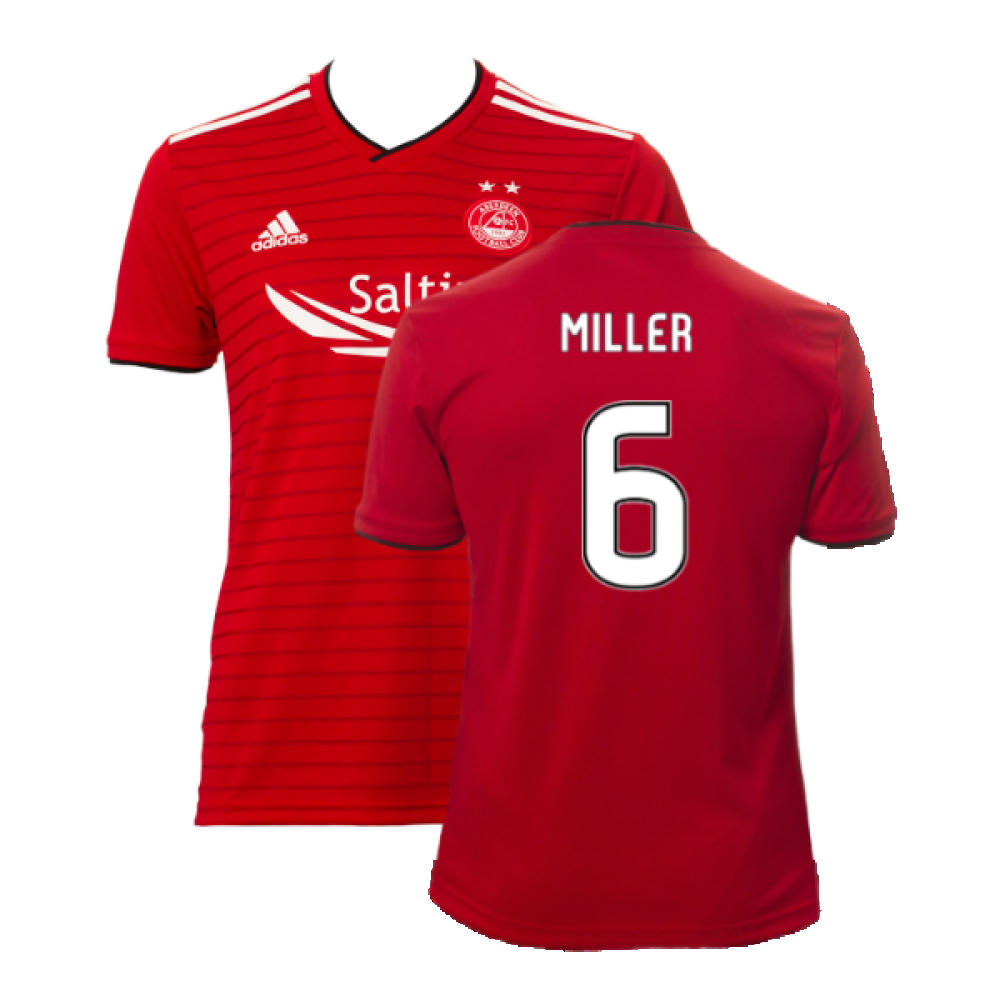 Aberdeen 2018-19 Home Shirt (Excellent) (Miller 6)