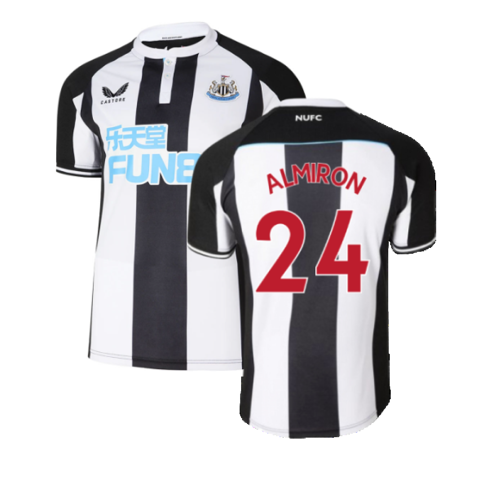 2021-2022 Newcastle United Home Shirt (M) (Mint) (ALMIRON 24)