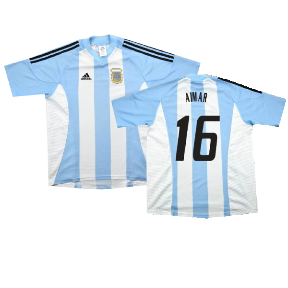 Argentina 2002-04 Home Shirt (L) (Excellent) (Aimar 16)