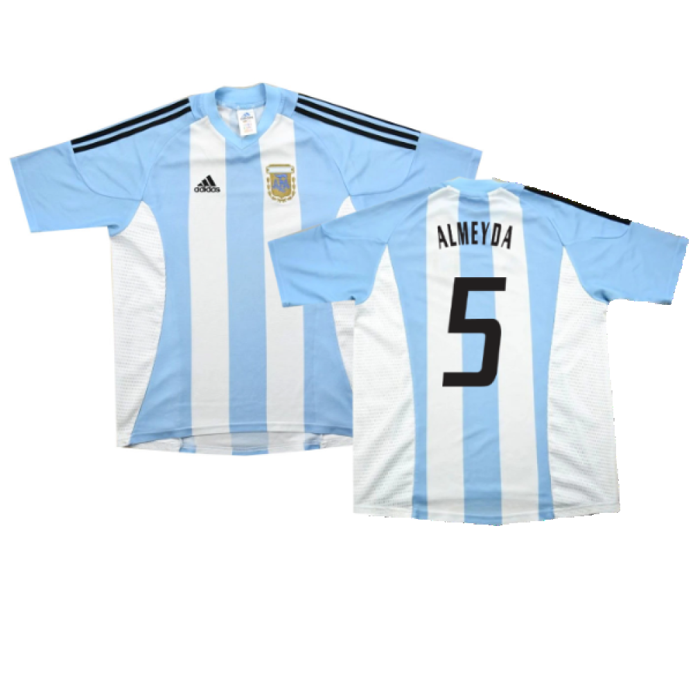 Argentina 2002-04 Home Shirt (L) (Excellent) (Almeyda 5)