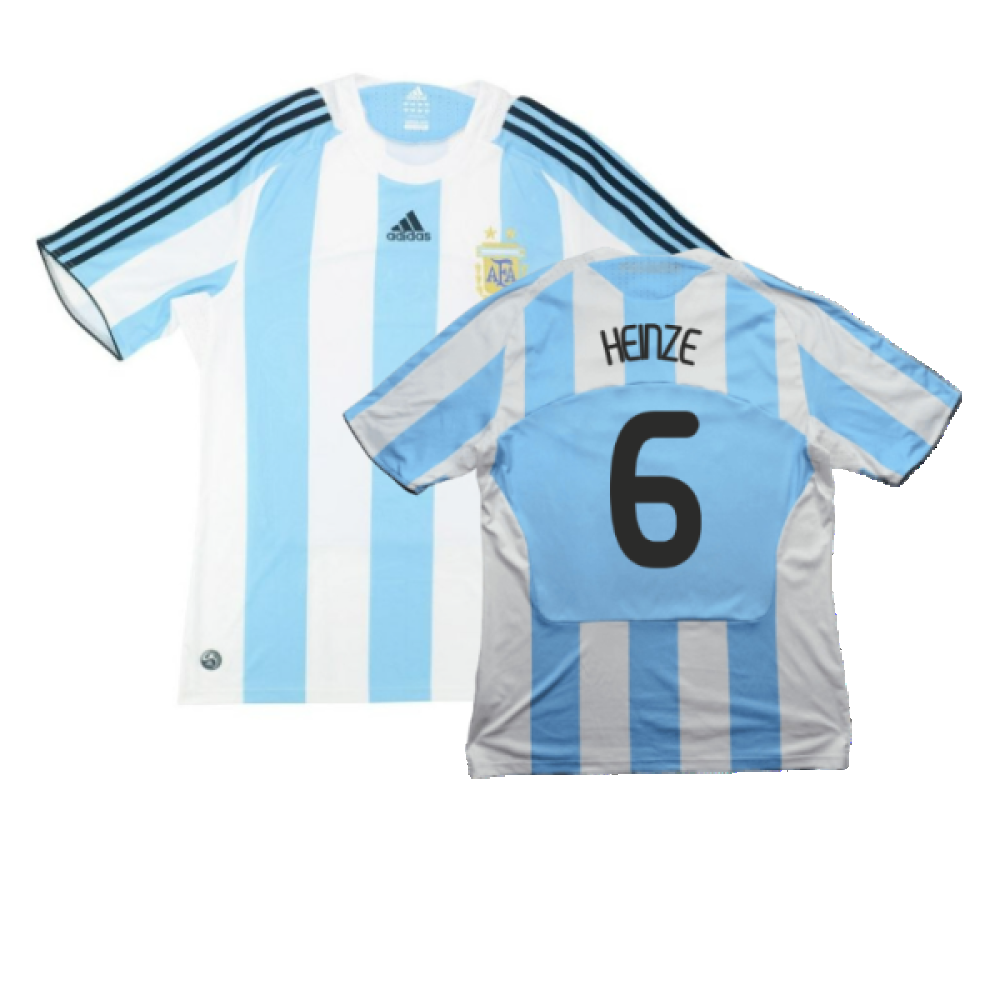 Argentina 2008-09 Home Shirt (L) (Good) (Heinze 6)