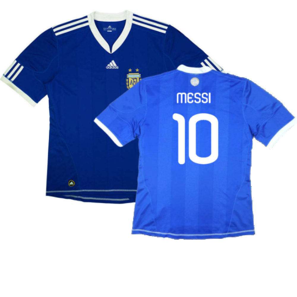 Argentina 2010-11 Away Shirt (S) (Very Good) (Messi 10)